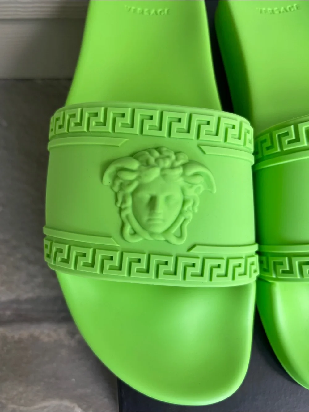 Versace Palazzo 3D Medusa Slides, Brand New